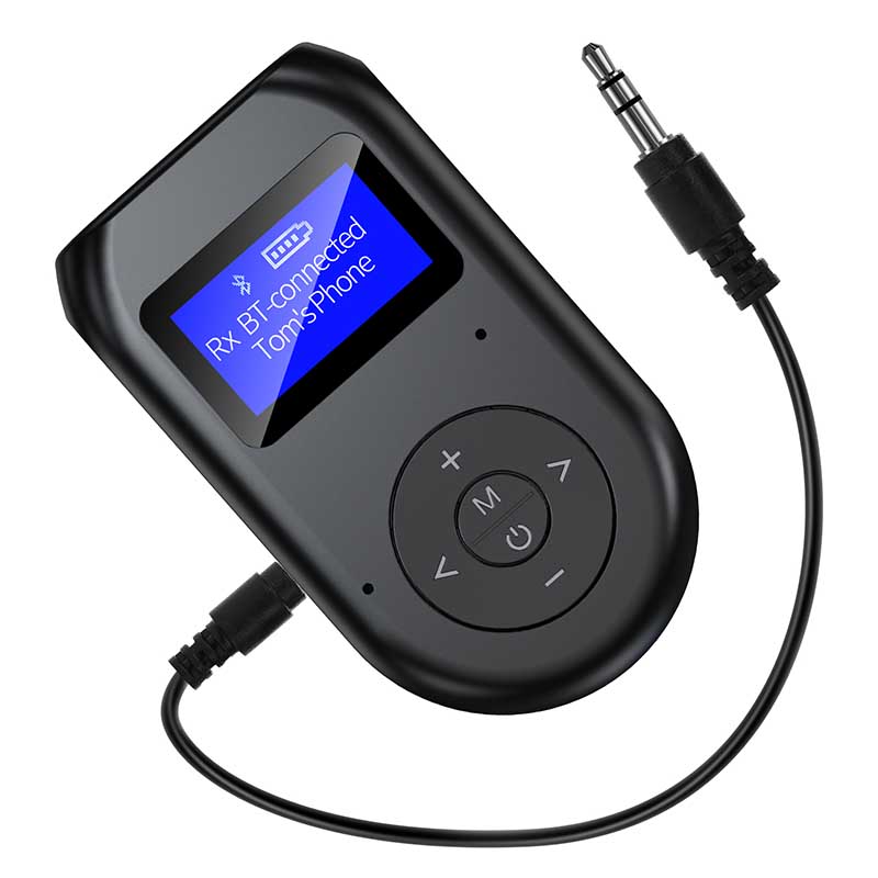3-in-1 Visible Bluetooth Transmitter and Receiver with LCD Display